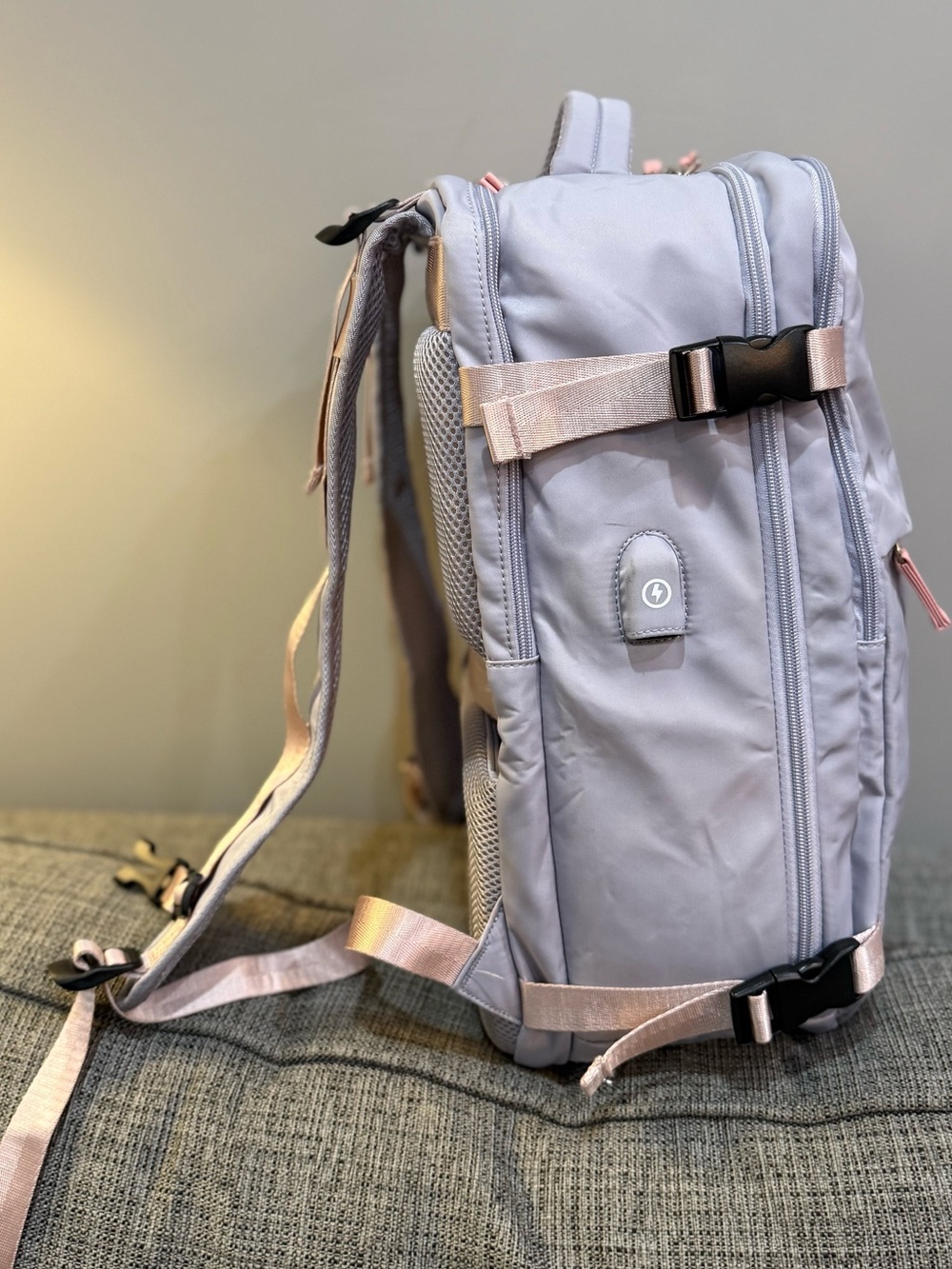 Coofay Travel Airline Approved Carry On Backpack - Lavender/Pink - Picture 13 of 16